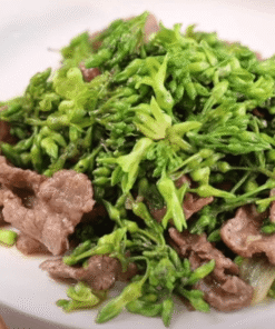 Bò xào hoa thiên lý