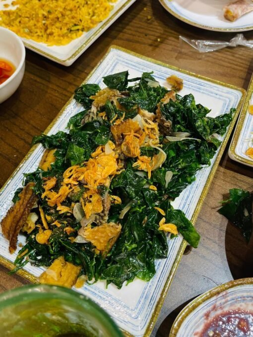 Rau Ngót xào tỏi