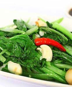 Rau cải xanh xào tỏi