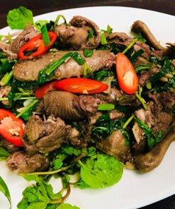Chim câu xào hành răm