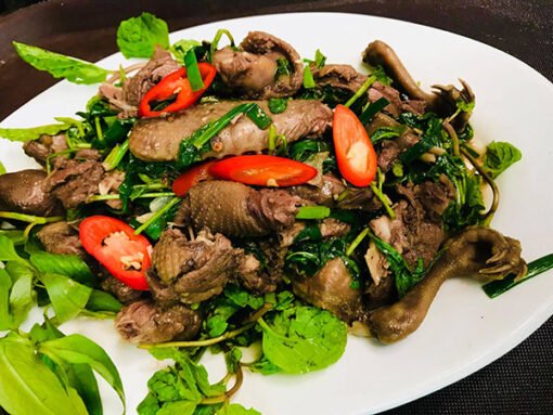 Chim câu xào hành răm