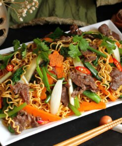Mì xào bò