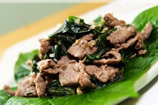 Trâu xào lá lốt